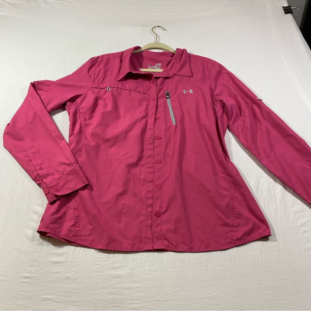 Under Armour Pink Button Down Shirt